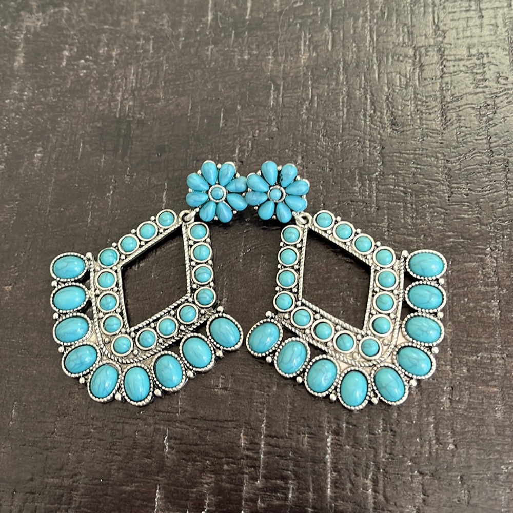 Never used!!! Turquoise Earrings